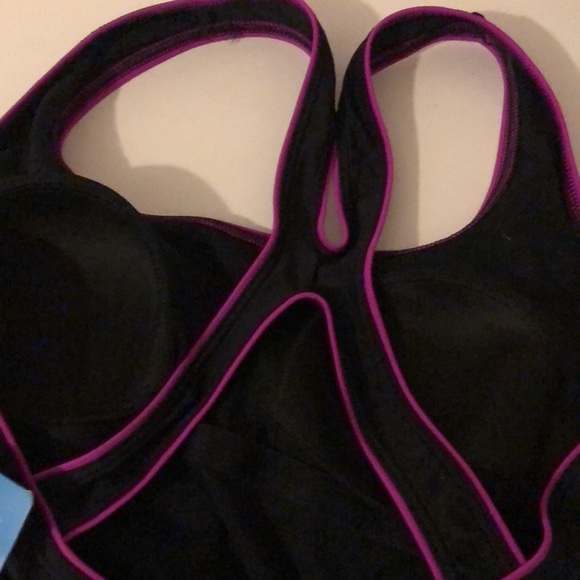 Speedo 1 piece swimsuit NWT S 8, Black & Pink - Picture 5 of 12